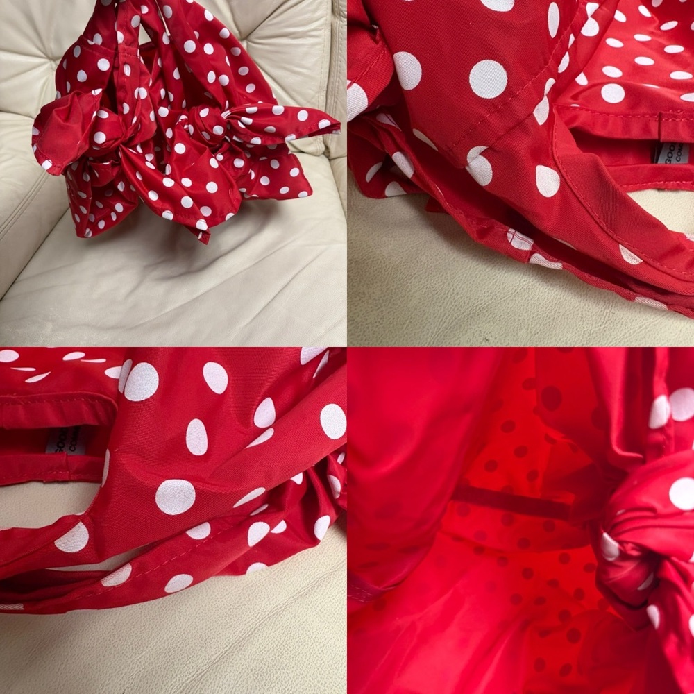 COMME DES GARCONS Red Polka Dot Bow Bag Good Design Shop Japan - Picture 11 of 13